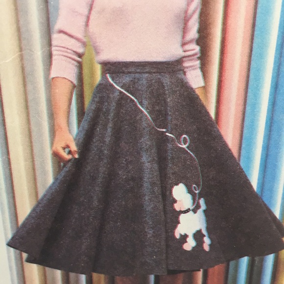 Simplicity 9154 Vintage Poodle Skirt Size 5/6 7/8 - Picture 2 of 11